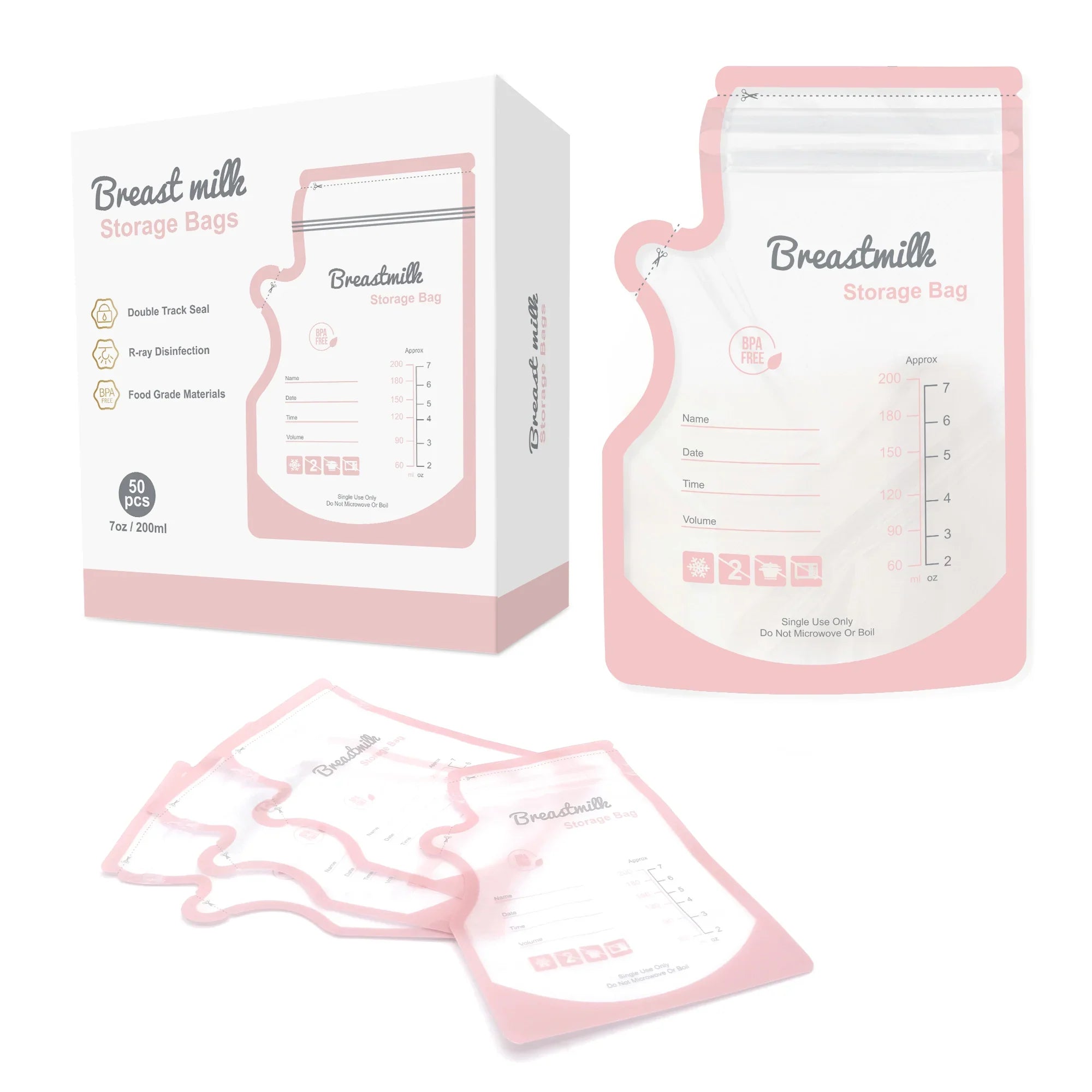 Evite 50 Bewaarzakjes voor Moedermelk